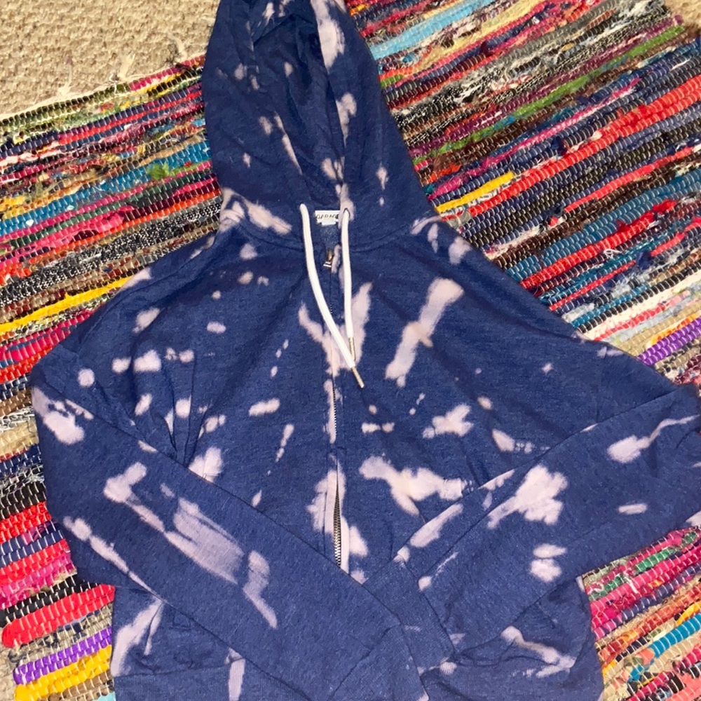 garage cropped zip up
